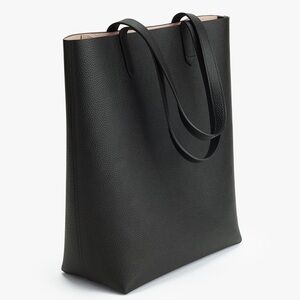 Cuyana tall structured leather tote